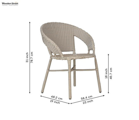 Veneto 4 Seater Outdoor Set (Golden White)