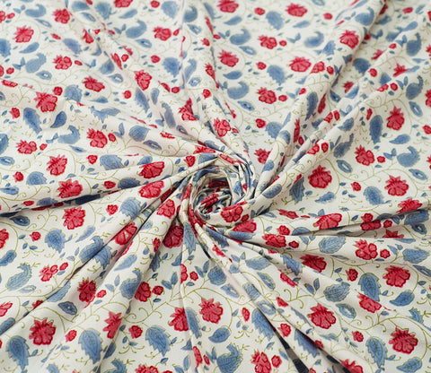 200 TC Double Bed Sheet - Bloom Shay Cotton Bedsheet King Size With 2 Pillow Cover