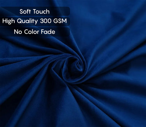 Medusa 3 Seater Fabric Sofa (Velvet, Indigo Blue)