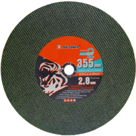 Trueliving_Cut Off Wheel MX - 2 Series Product	Diameter in mm	Thickness in mm	Arbor Hole 14″ MX2	355	2.8	25.4