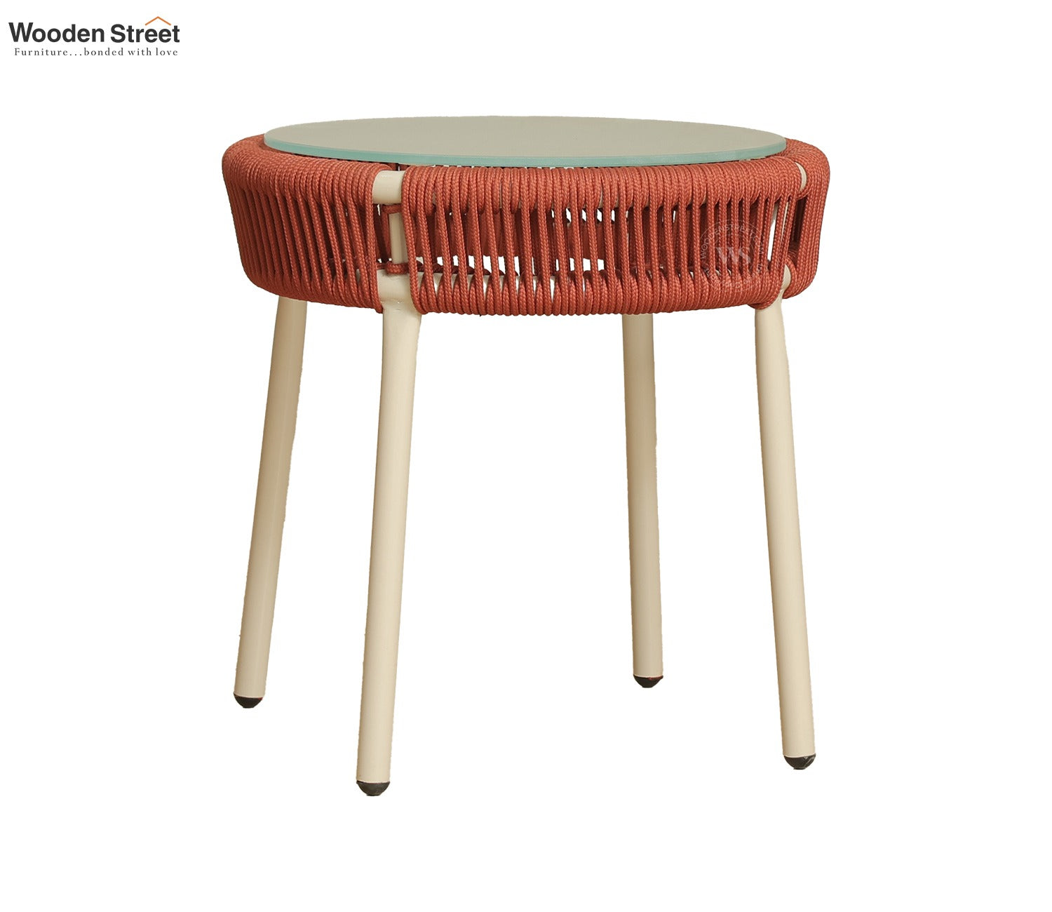Corsica Outdoor Garden Table (Brick Red)