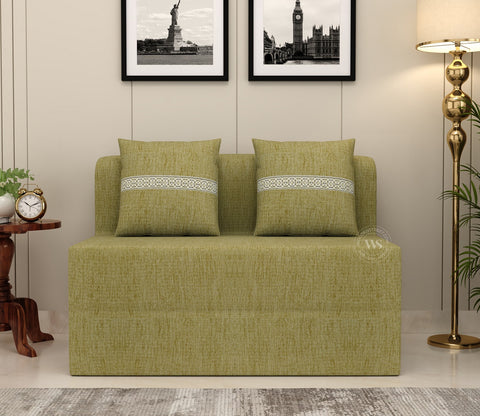 Voltz Fabric Sofa Cum Bed (72 x 46 Inch, Fresh Mint)