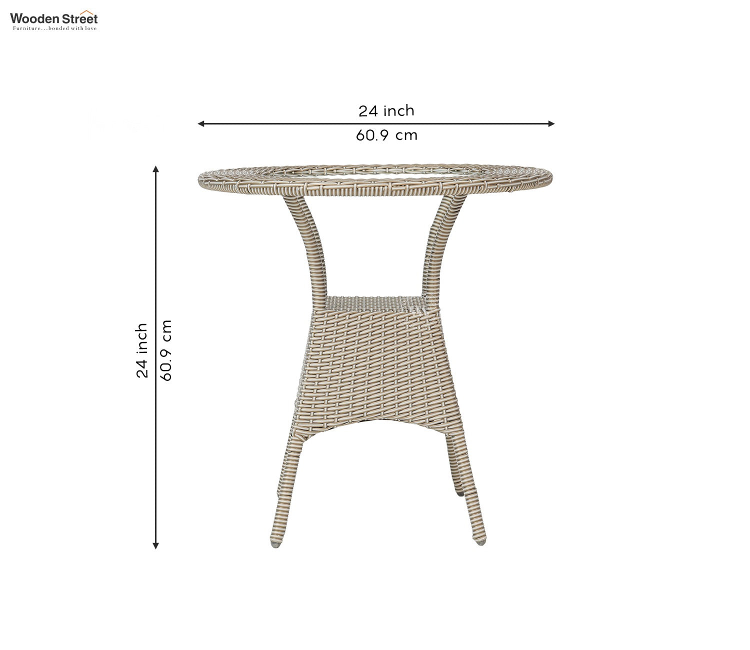 Veneto 2 Seater Outdoor Set (Golden White)