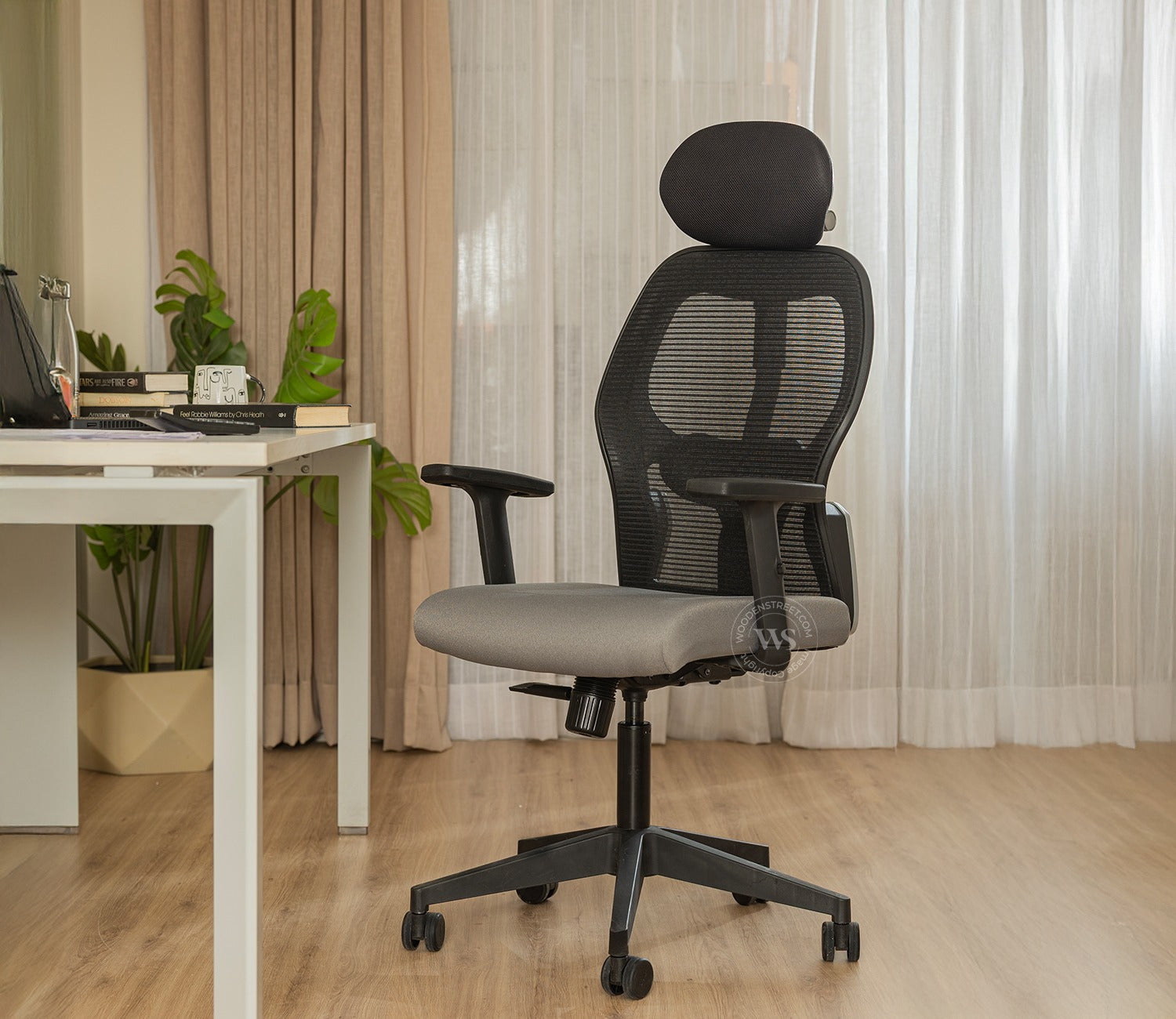 Caper High Back Mesh Office Chair (Grey)