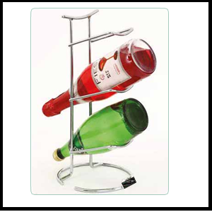 Trueliving_THREE BOTTLE RACK_Silver_Steel