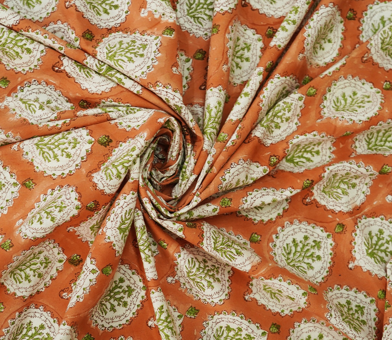 200 TC Floral Motif Double Bed Sheet - 100% Pure Cotton Bedsheet King Size With 2 Pillow Covers