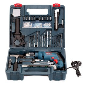 Trueliving_Bosch GSB- 13 RE Kit Professional Impact Drill 1G > 500W Drilling Dia. in Masonry   ----          13 mm  Drilling Dia. In Wood          ----        25 mm