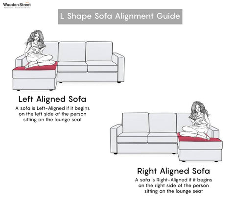 Sible L-Shape 6 Seater Left Aligned Fabric Sofa (Cotton, Mocha Brown)