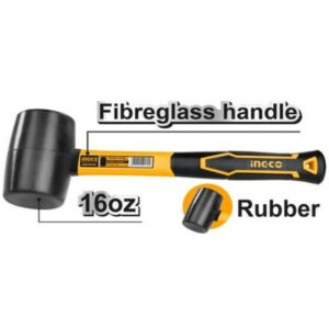 Truliving_Hammers & Accessories-Hand Tools & Hardware-Tools & Hardware-INGCO Rubber Hammer HRUH8216 | 16oz/450g