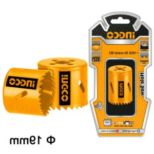 Trueliving_Core Drill Accessories-Power Tools Accessories-Tools & Hardware-INGCO HSS M3 Bi-metal Hole saw Cutter HSB10191, 19mm Hole saw