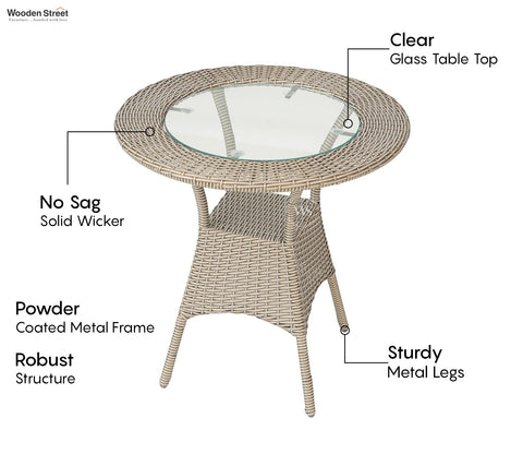 Veneto 4 Seater Outdoor Set (Golden White)