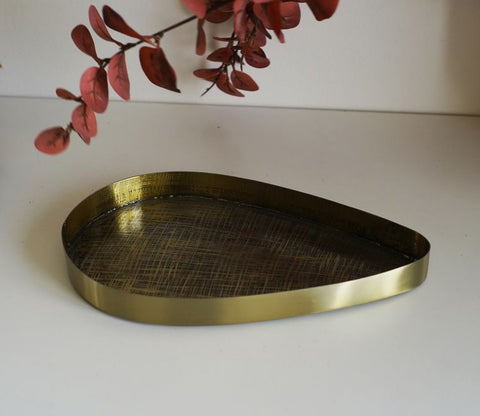 Priscilla Textured Gold And Black Soap Dish