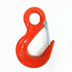 Trueliving_G80 Eye Hoist Hook with Latch_Size-1_Weight 0.25  kg_WLL 1.0  Tons