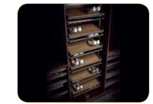 Trueliving_SOFT CLOSE MOCHA REVOLVING SHOE RACK 12 Layer Dark