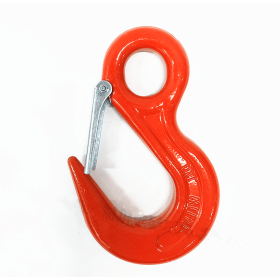 Trueliving_G80 Eye Hoist Hook with Latch_Size-1_Weight 0.25  kg_WLL 1.0  Tons