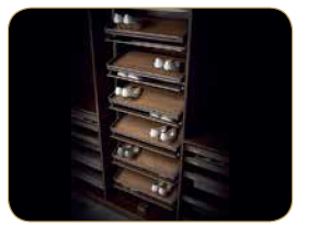 Trueliving_SOFT CLOSE MOCHA REVOLVING SHOE RACK 12 Layer Dark