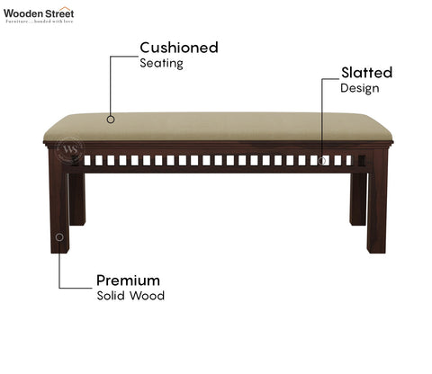 Adolph Bench (Walnut Finish)