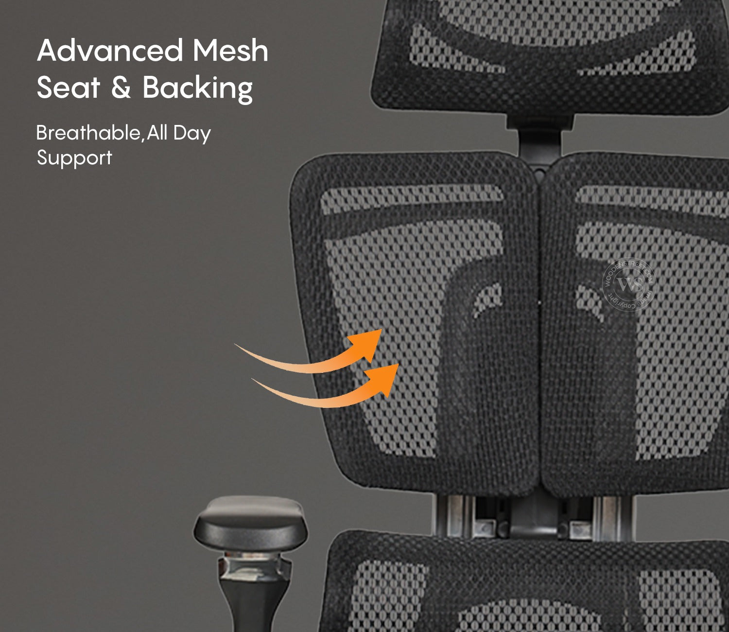 Bezus Premium Ergonomic High-Back Mesh Office Chair (Black)