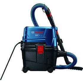 Trueliving_Bosch GAS - 15 PS Professional Vacuum Cleaner Container ( Gross / net )          ----               15 / 8 L  Max. Airflow                            ----               33 I/s