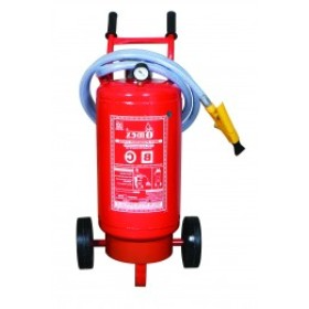 Trueliving_Fire Extinguishers - DCP /ABC (Trolley) Type Desciption  DCP - 25 Kg. 16018	 	25 – 30	 	6	 	80.00%	 	35	 	499 gms./