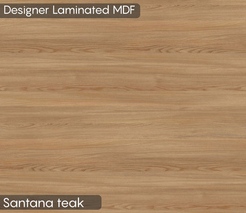 Twain Modern Bookshelf with Open & Closed Storage, Textured Fronts (Engineered Wood, Santana Pattern)