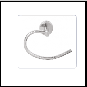 Trueliving_TOWEL RING_Metal Silver