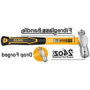 Truliving_Hammers & Accessories-Hand Tools & Hardware-Tools & Hardware-INGCO Ball Pein Hammer HBPH88024 | 24oz/660g | Drop-forged hammerhead