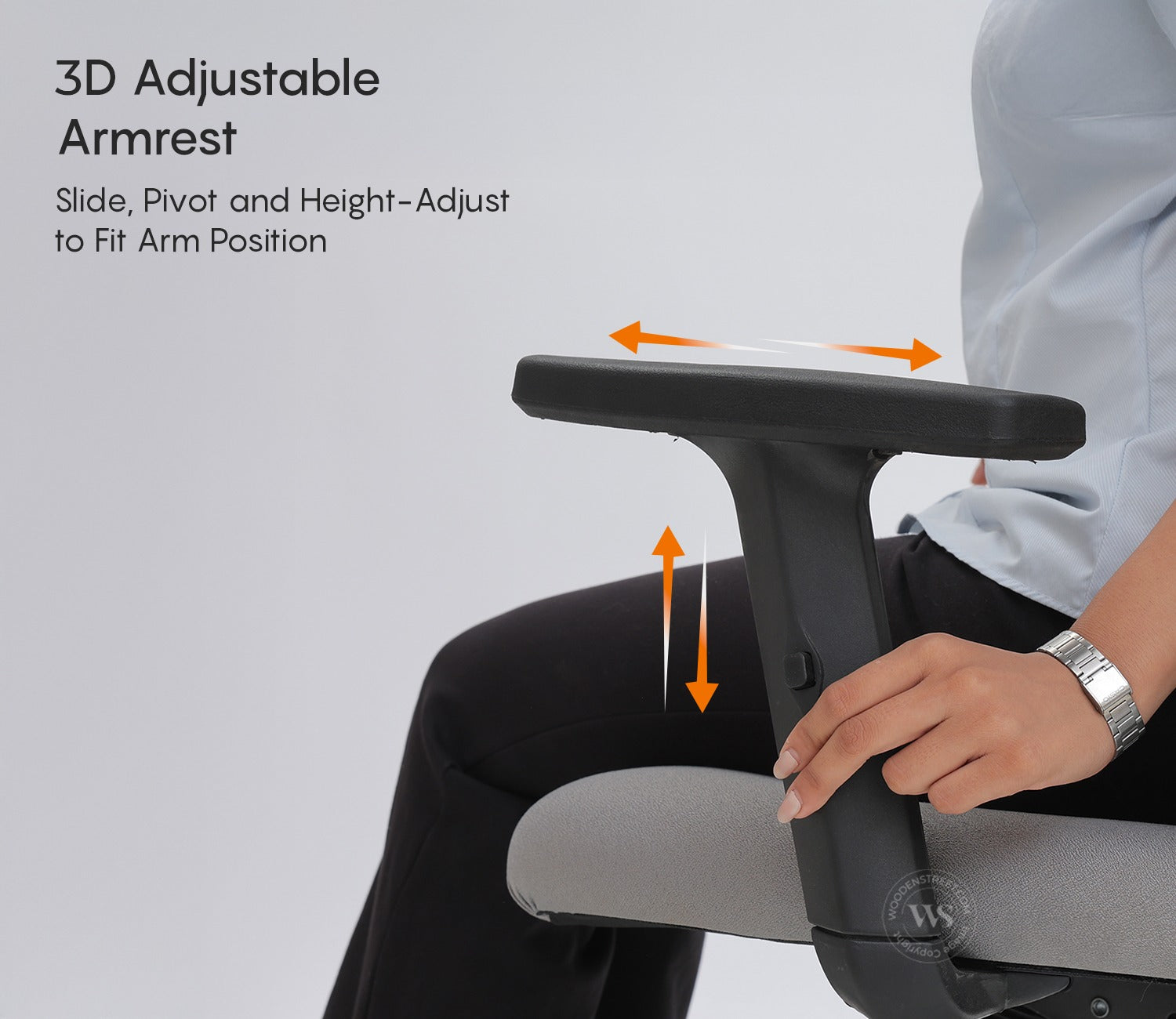 Balanco High Back Mesh Office Chair (Grey)