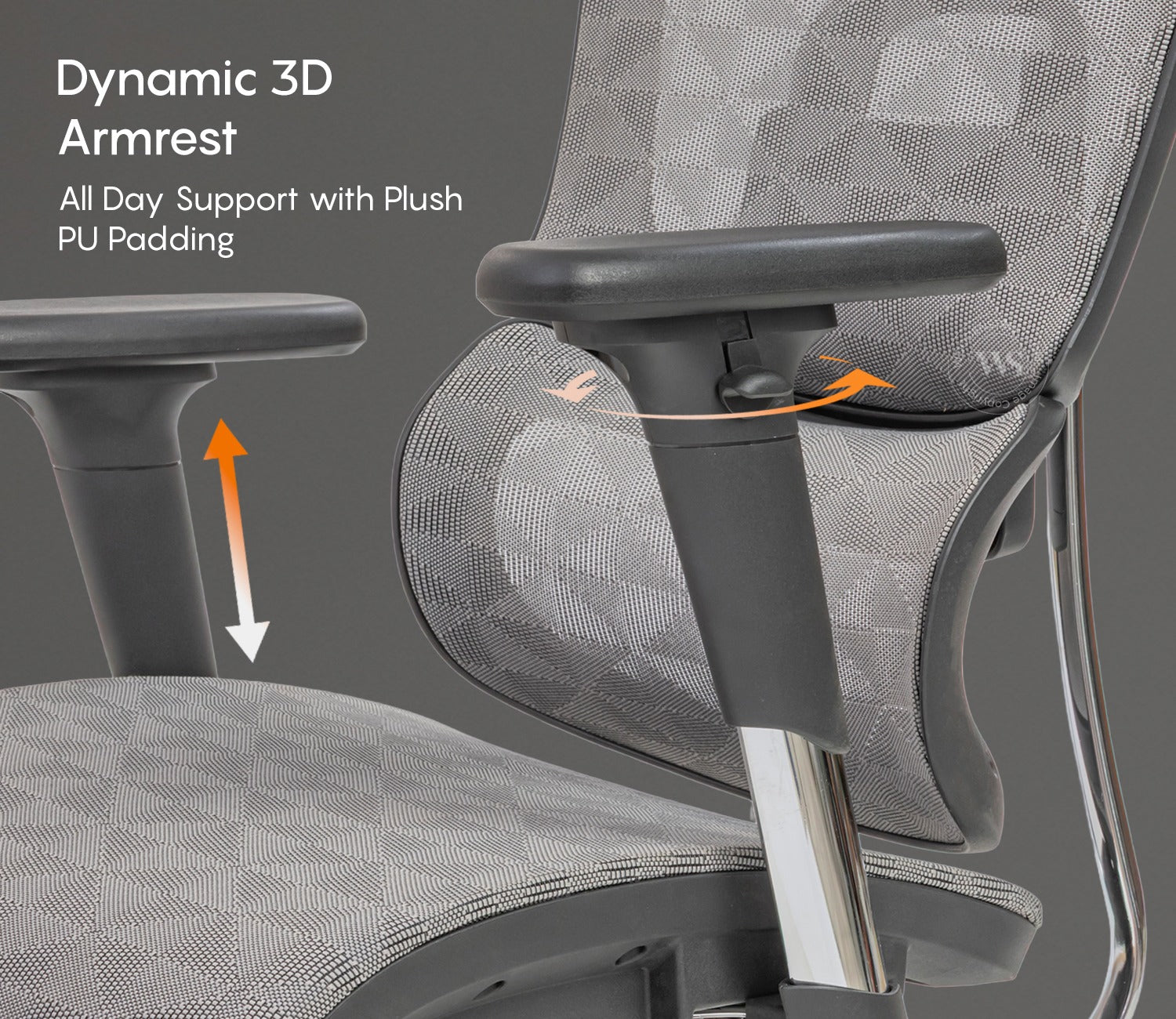 Faymi High Back Mesh Office Chair (Grey)