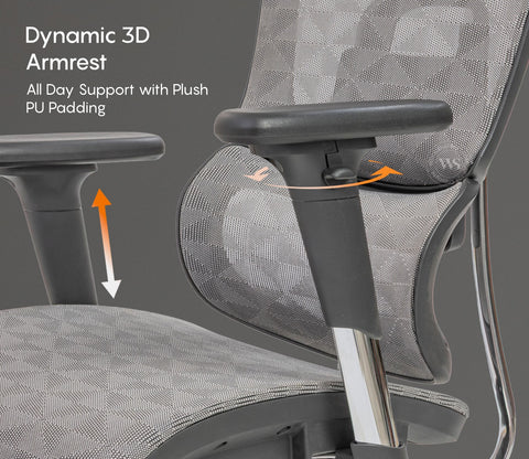 Faymi High Back Mesh Office Chair (Grey)