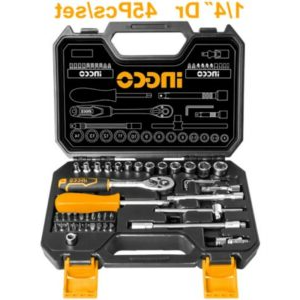 Truliving_Automotive Accessories-Hand Tools & Hardware-Household Tools Sets-INGCO 45Pcs 1/4? Socket Set HKTS14451