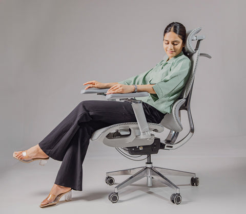 Bezus Ergonomic High Back Mesh Office Chair (Grey)