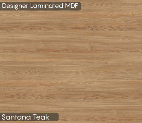 Basilic Engineered Wood Kitchen Cabinet with Textured Front & Ample Storage Space (Santana Teak)
