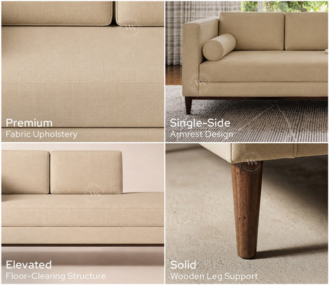 Michael Chaise Lounge (Cotton, Irish Cream)