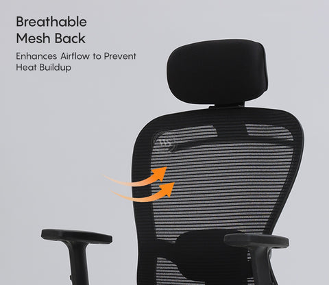 Balanco High Back Mesh Office Chair (Grey)