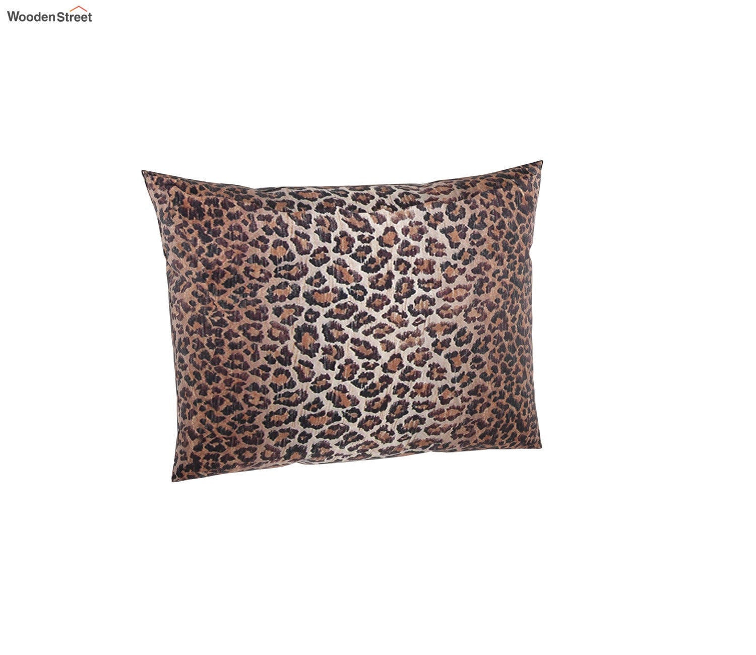 Krista Cushion Cover with Filler - Pack of 1 (16x12 Inch, Hazel Leopard)