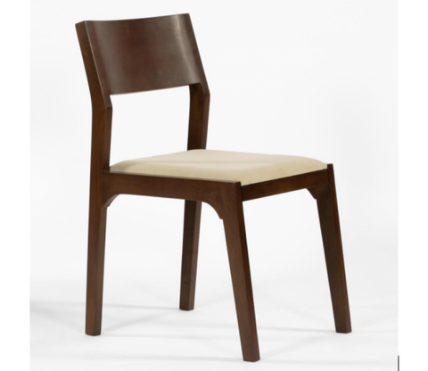 Saffron Mango Wood Dining Chair (Teak Finish)