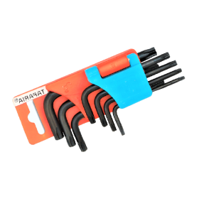 Trueliving_Torx Key Sets (Short Series) Hanger Packing PRODUCT NO.	Size KTH 7 S	T10, T15 T20, T25, T27, T30, T40