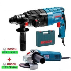 Trueliving_Bosch GBH 2-24 DRE + GWS 750 Professional Rotary Hammer Power Input                ----             790 W  Impact Energy             ----            2.7 J