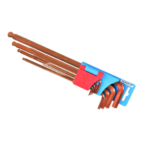 Trueliving_Allen Keys Extra Long Ball Point Set (inch) PRODUCT NO.	SIZES KBHI 10X	10 Pcs. Set (1/16", 5/64", 3/32" 1/8", .5/32", 3/16", 7/32" 1/4", 5/16" & 3/8")