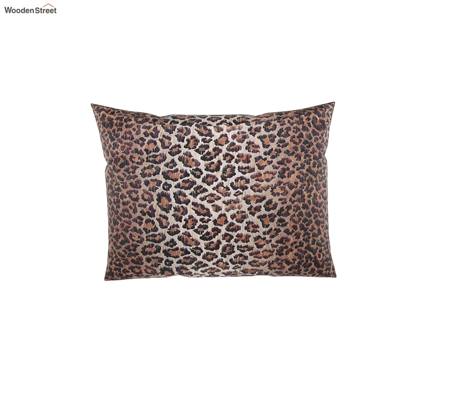 Krista Cushion Cover with Filler - Pack of 1 (16x12 Inch, Hazel Leopard)