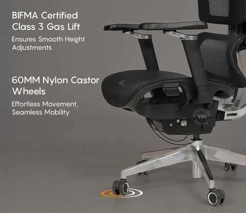 Bezus Premium Ergonomic High-Back Mesh Office Chair (Black)