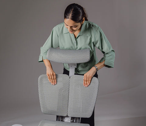 Bezus Ergonomic High Back Mesh Office Chair (Grey)