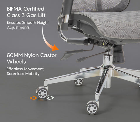 Faymi High Back Mesh Office Chair (Grey)
