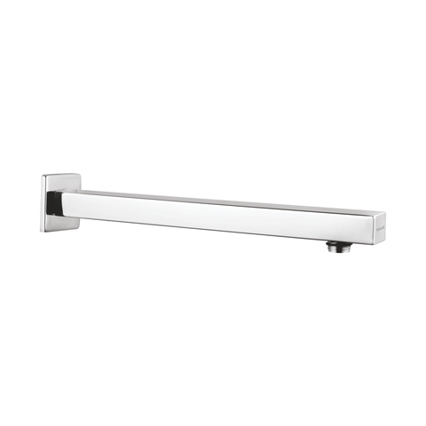 Trueliving_Square Shower Arm (12 Inches) with Flange Silver