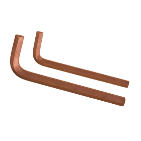 Trueliving_Allen Keys Brown Finish (inch) PRODUCT NO.	L1	L2	WT. GMS AK-1/16	44	14	1