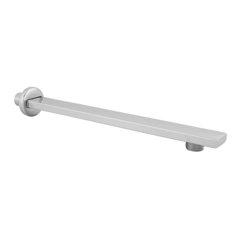Trueliving_Rectangular Shower Arm (18 Inches) with Flange Silver