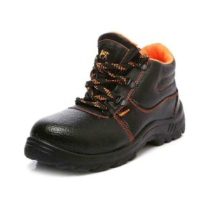 Trueliving_New Arrivals-Safety Products-Agarson Innova Steel Toe Black & Orange Work Safety Shoes, Size: 6