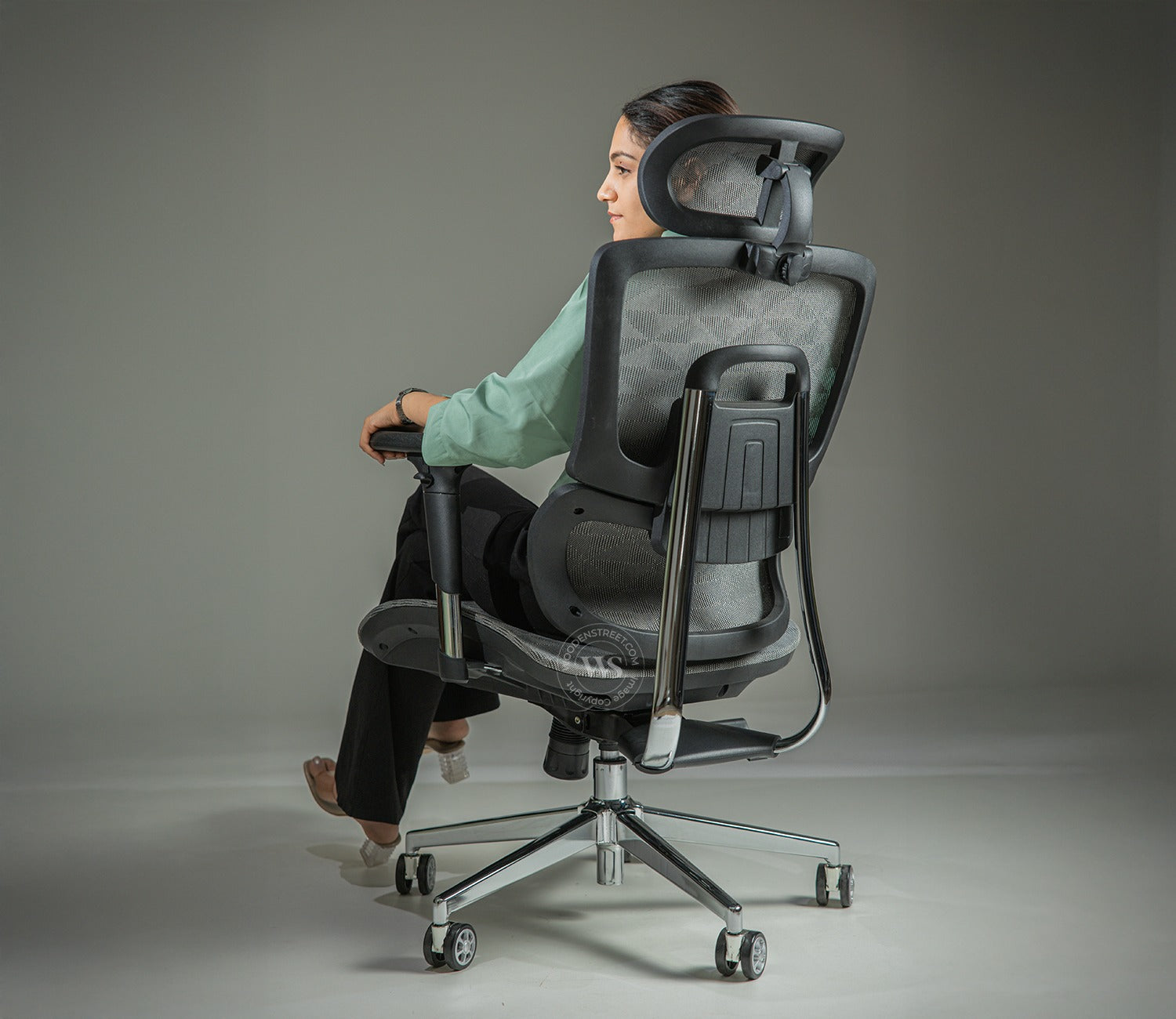Faymi High Back Mesh Office Chair (Grey)