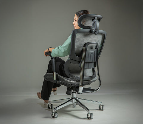 Faymi High Back Mesh Office Chair (Grey)